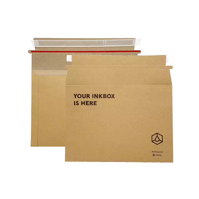 flat cardboard shipping envelope
