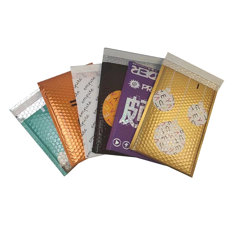 metallic bubble padded mailers
