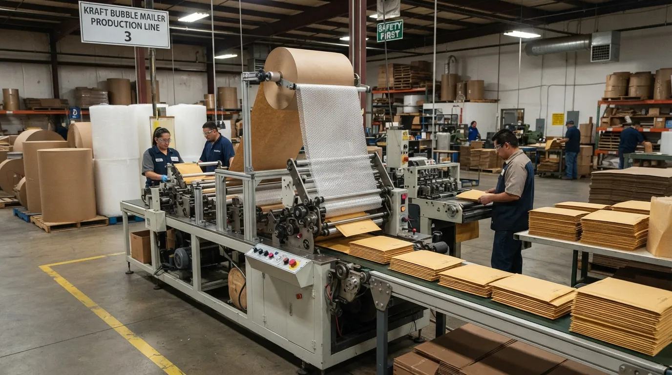 Kraft bubble mailer factory