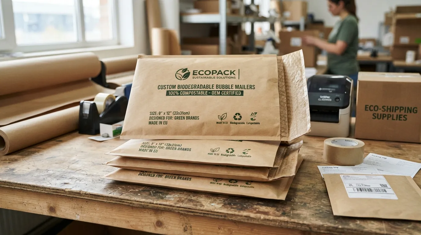 OEM biodegradable bubble mailers