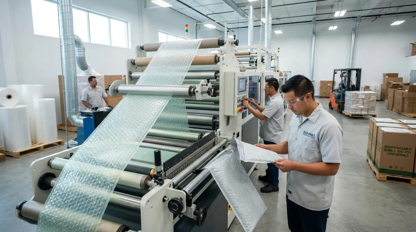 biodegradable co extruded film bubble mailer manufacturer