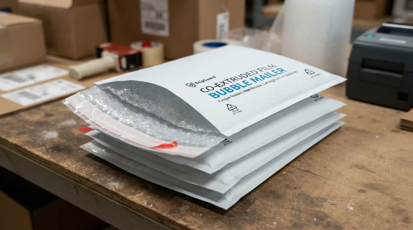 co extruded film bubble mailer