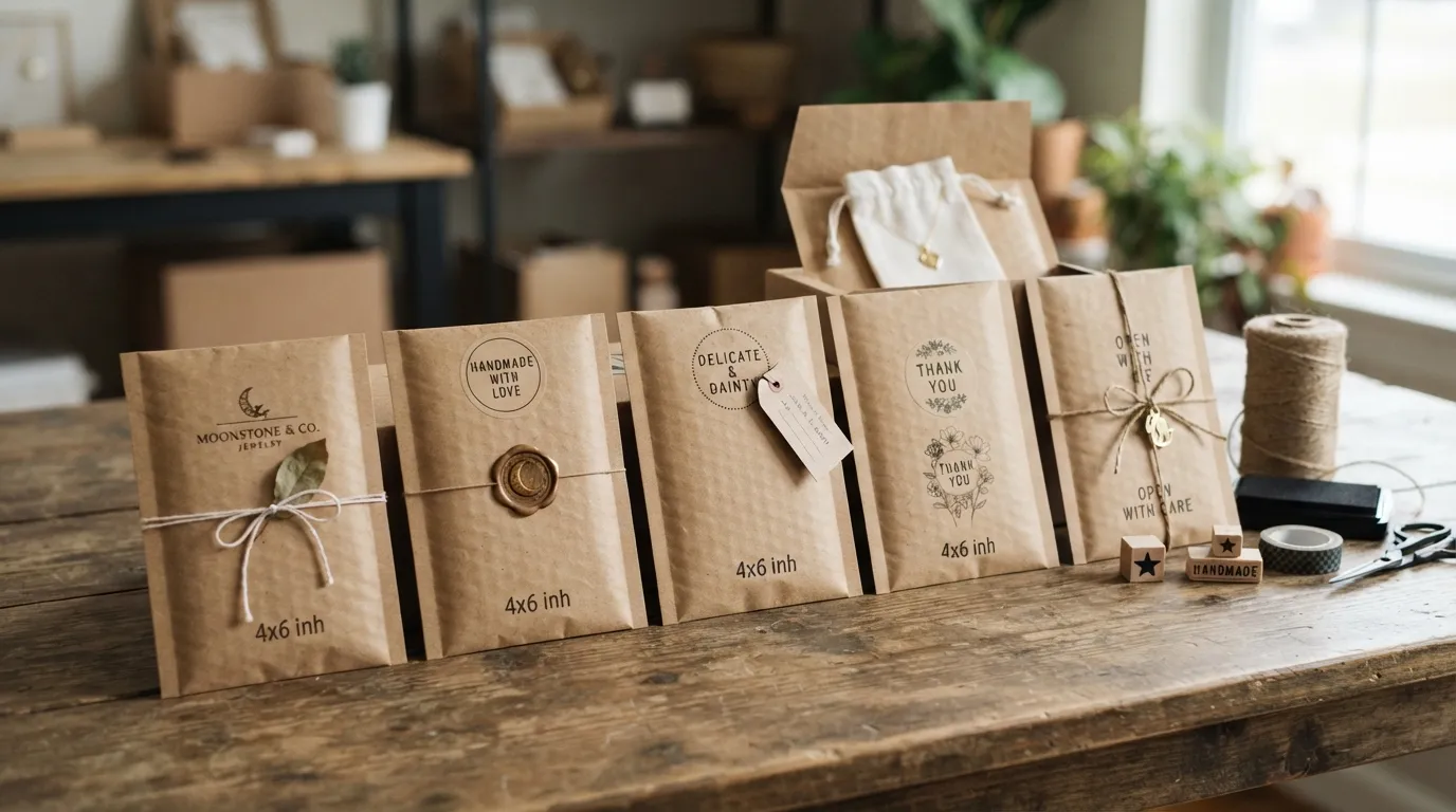 kraft bubble mailers for jewelry